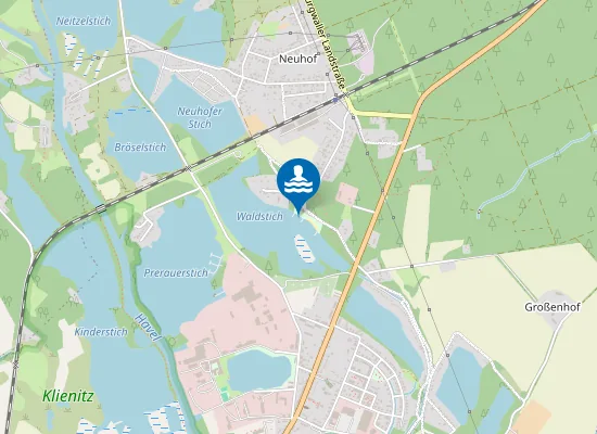 Map of WALDBAD ZEHDENICK NEUHOF