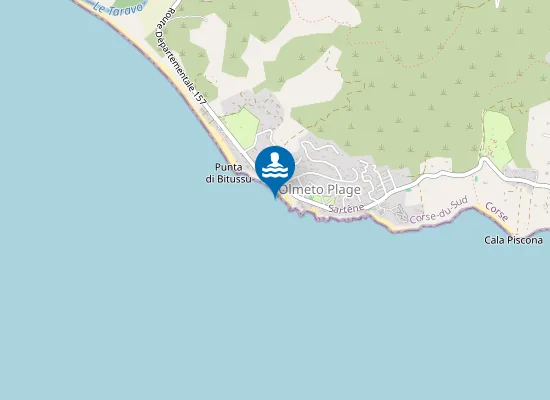 Map of PLAGE DE TENUTELLA