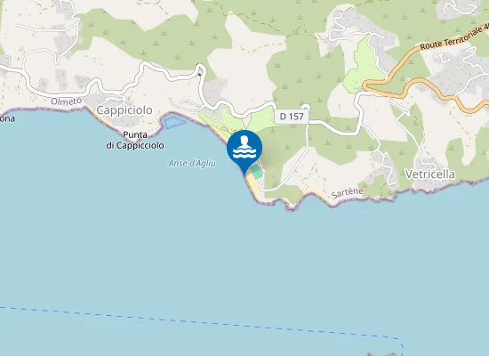 Map of PLAGE DE CAMPITELLU