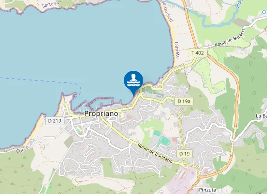 Map of PLAGE DE MANCINU