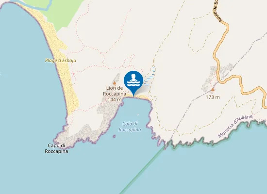 Map of ROCCAPINA