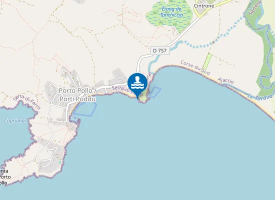 Map of PORTO POLLO U PORTICCIU