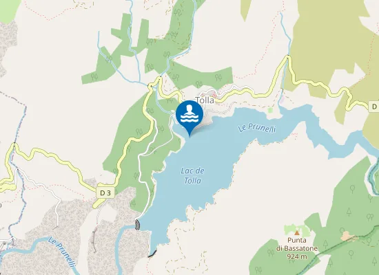 Map of BARRAGE DE TOLLA