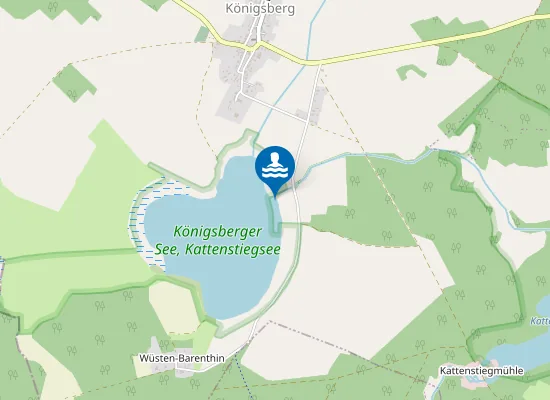 Map of KOENIGSBERGER SEE KOENIGSBERG