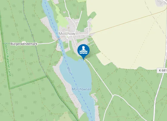 Map of MOLCHOWSEE NEURUPPIN OT MOLCHOW