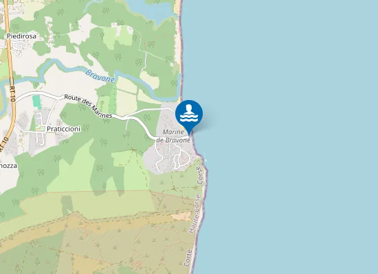 Map of MARINE DE BRAVONE