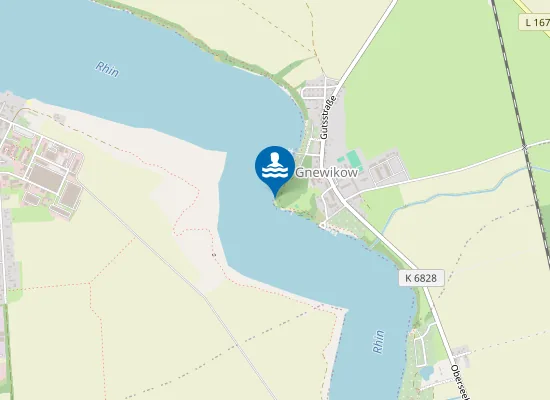 Map of RUPPINER SEE NEURUPPIN OT GNEWIKOW