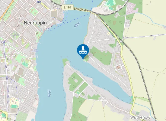 Map of RUPPINER SEE NEURUPPIN HOTEL WALDFRIEDEN