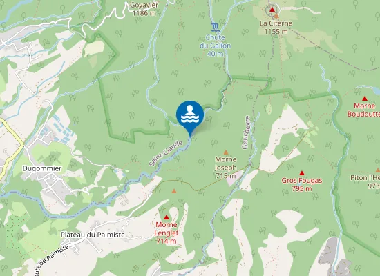 Map of BASSIN BLEU - PALMISTE