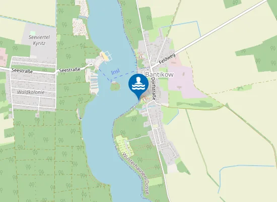 Map of UNTERSEE BANTIKOW