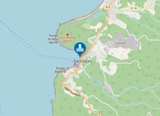 Map of BOURG-DESHAIES