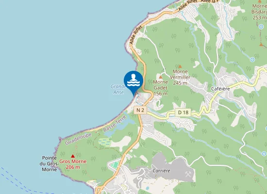 Map of GRANDE ANSE ENTREE PLAGE