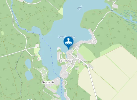Map of ZERMUETZELSEE NEURUPPIN ZERMUETZEL