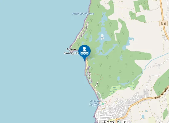 Map of POINTE D'ANTIGUES