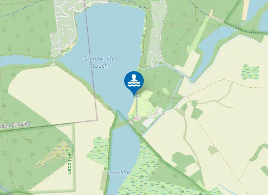 Map of GRUENEWALDER LAUCH GRUENEWALDE