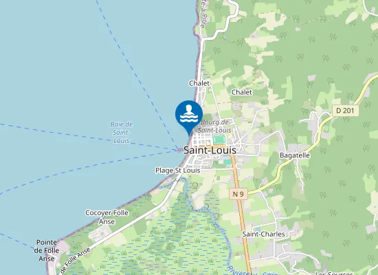 Map of BAIE DE SAINT LOUIS