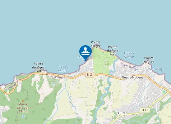 Map of CLUNY DES ISLES