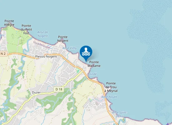 Map of LES AMANDIERS