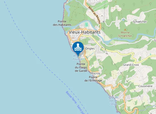 Map of BOURG VIEUX-HABITANTS