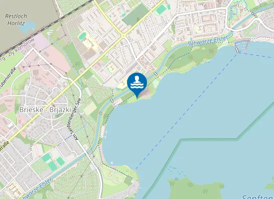 Map of SENFTENBERGER SEE SENFTENBERG STADT