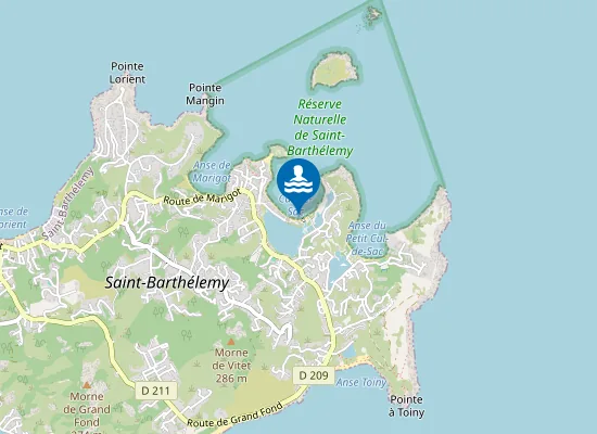 Map of GRAND CUL DE SAC