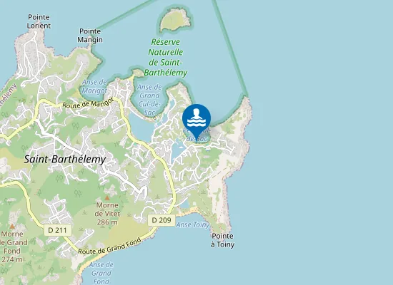 Map of PETIT CUL DE SAC