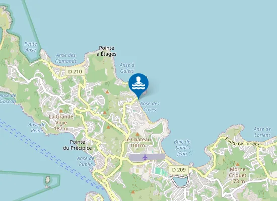 Map of Anse Des Cayes