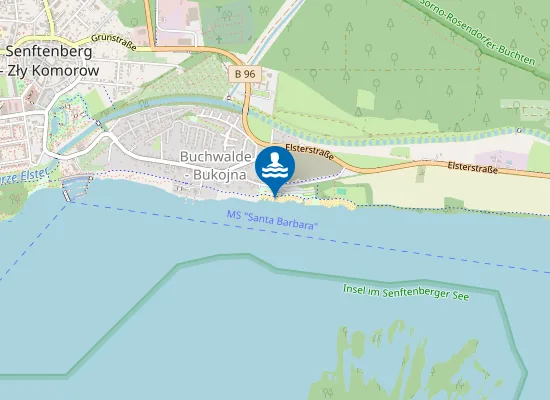 Map of SENFTENBERGER SEE SENFTENBERG BUCHWALDE