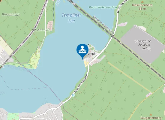 Map of HAVEL TEMPLINER SEE WALDBAD TEMPLIN