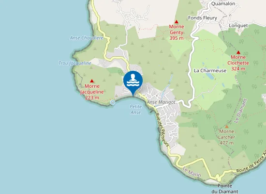 Map of PETITE ANSE : FACE MARIGOT