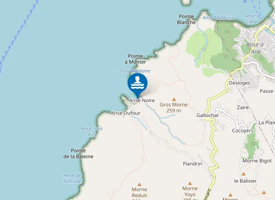 Map of ANSE NOIRE