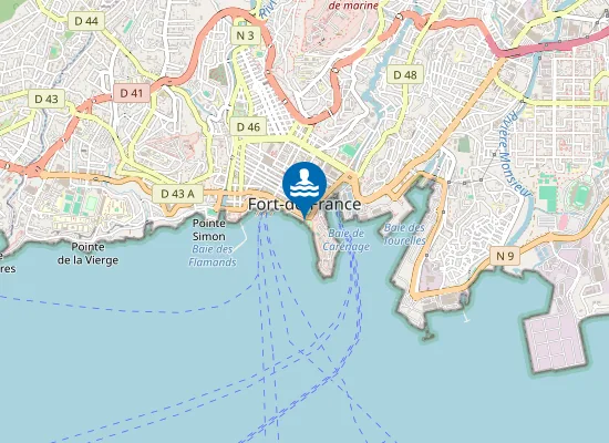 Map of LA FRANCAISE : MILIEU DE PLAGE