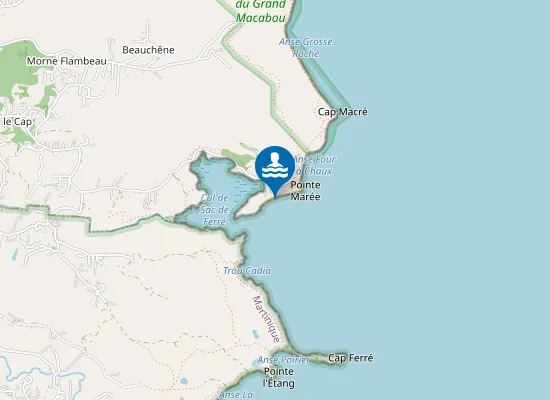 Map of CAP MACRE : FACE AU BAR