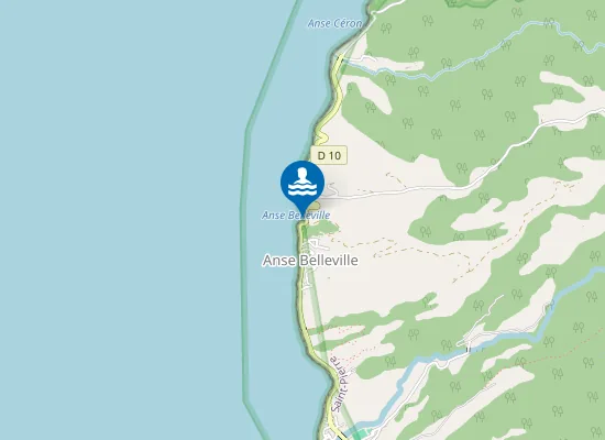 Map of Anse Belleville Trou Au Chat