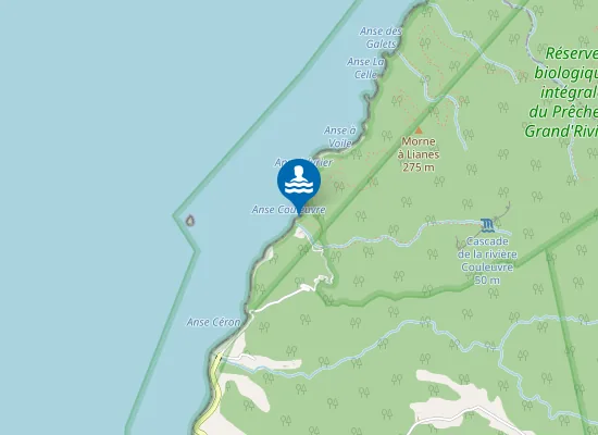 Map of Anse Couleuvre