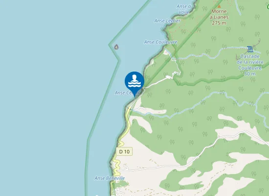 Map of Anse Ceron : Milieu Plage