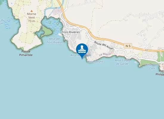 Map of ANSE MABOUYA : MILIEU PLAGE