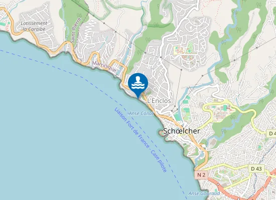 Map of LIDO : MILIEU DE PLAGE