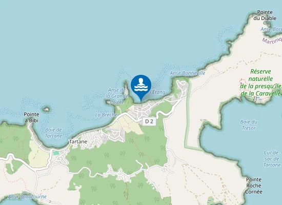 Map of ANSE L'ETANG : FACE ACCES PRINCIPAL