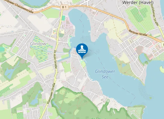 Map of GLINDOWER SEE STRANDBAD GLINDOW