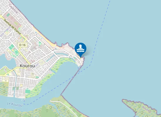 Map of PLAGE DES ROCHES