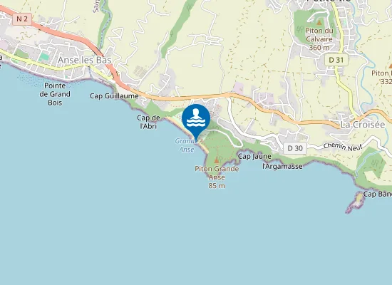 Map of PLAGE GRANDE ANSE