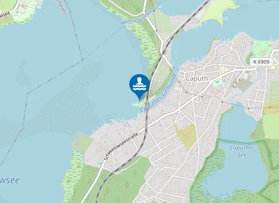 Map of SCHWIELOWSEE STRANDBAD CAPUTH
