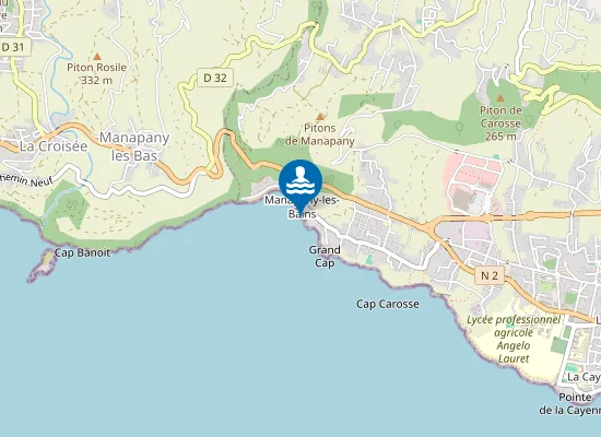 Map of PLAGE DE MANAPANY