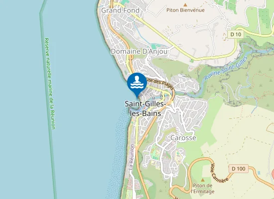 Map of PLAGE DES ROCHES NOIRES