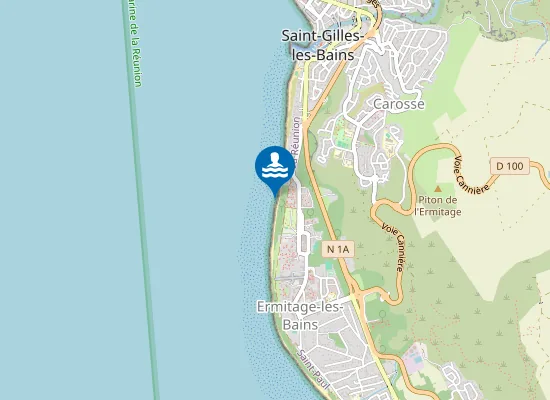 Map of PLAGE DE L'HERMITAGE VILLAGE