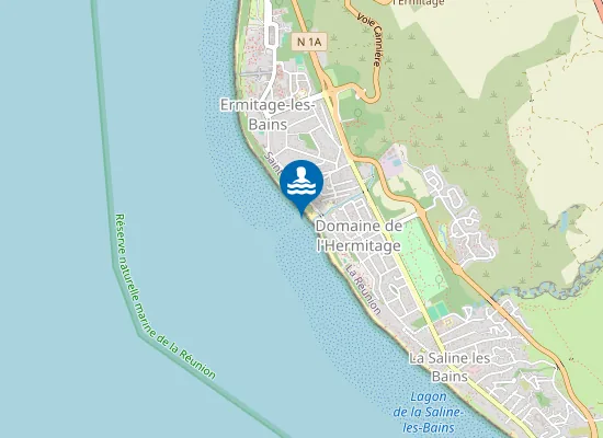 Map of PLAGE DE L'HERMITAGE CENTRE