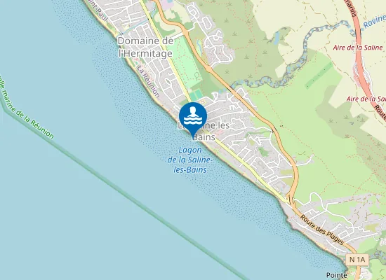 Map of PLAGE DE LA SALINE LES BAINS