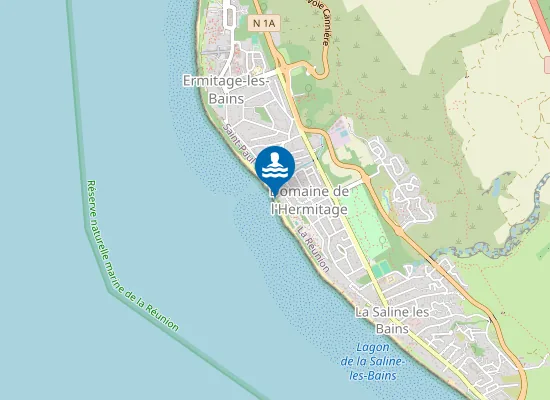 Map of PLAGE DE L'ERMITAGE SUD EMBOUCHURE