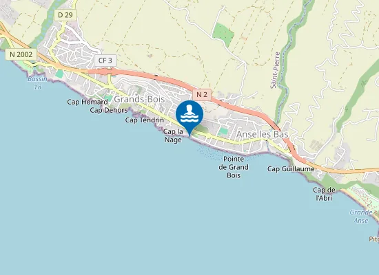 Map of PLAGE DE GRANDS BOIS